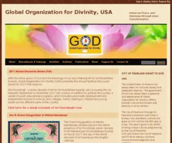 Godivinity.org(Global Organization for Divinity) Screenshot