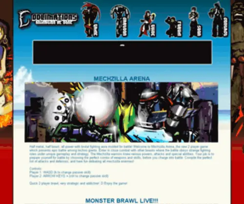 Godlimations.com(Flash Games and Cartoons) Screenshot