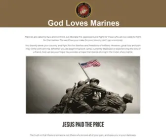 Godlovesmarines.com(God Loves Marines) Screenshot