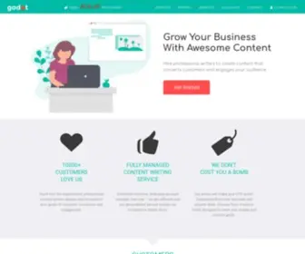 Godotmedia.com(Custom content writing services from Godot Media) Screenshot