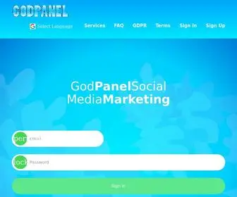 Godpanel.com(Smm panel) Screenshot