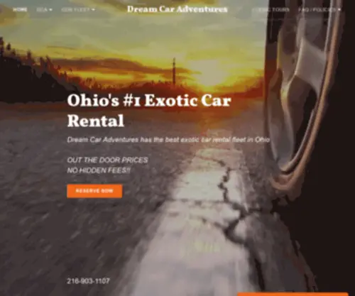 Godreamcar.com(Exotic Car Rental) Screenshot