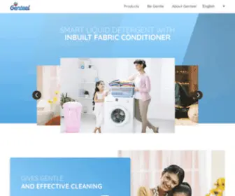 Godrejgenteel.com(Genteel Liquid Detergent) Screenshot