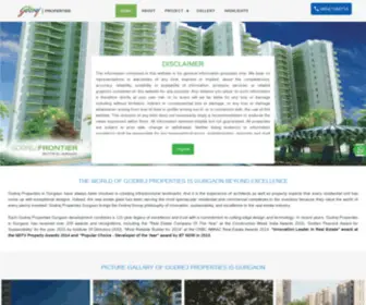 Godrejindia.net.in(Godrej Properties in Gurgaon) Screenshot