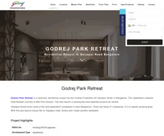 GodrejParkretreats.in(Godrej Park Retreat) Screenshot