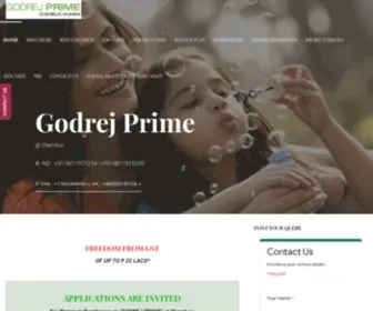 GodrejPrimechembur.com(Launching New Tower at GODREJ PRIME Chembur) Screenshot