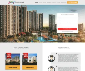 GodrejPropertiesprojects.com(Godrej Properties India) Screenshot