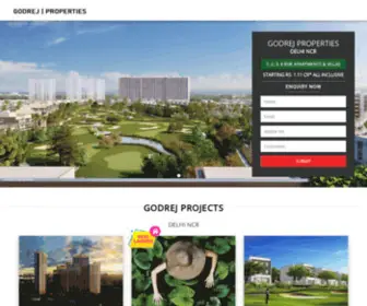 GodrejProperty.net(Godrej Properties Delhi NCR) Screenshot