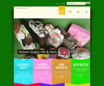 Godsgardenshop.com(All Natural Homemade Soap Bars) Screenshot