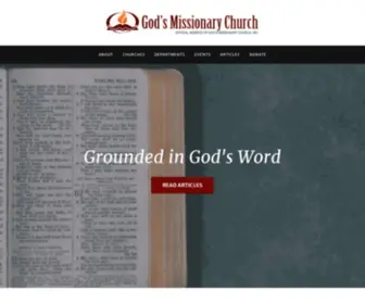 Godsmissionarychurch.org(God's Missionary Church) Screenshot