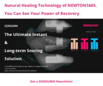 Godsumm.com(Natural Healing Technology) Screenshot