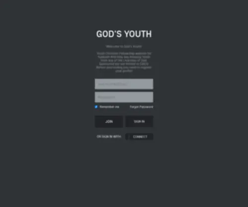 Godsyouth.org(Godsyouth) Screenshot