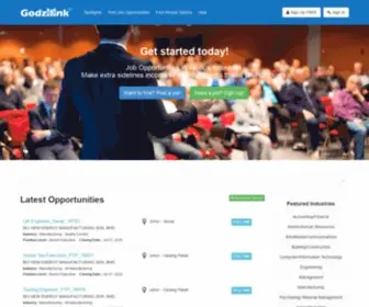 Godzilink.com(Job Search) Screenshot