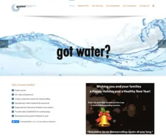 Goebelwaterproofingsystem.com(Goebel Waterproofing) Screenshot