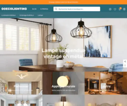 Goecolighting.fr(Luminaires d'intérieur haut de gamme en France) Screenshot