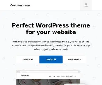 Goedemorgenwp.com(Perfect WordPress theme for your website) Screenshot