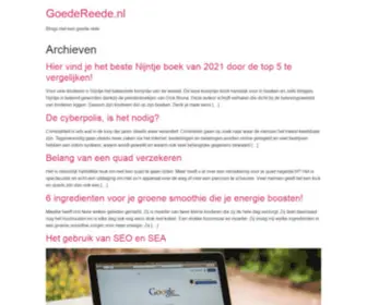 Goedereede.nl(Blogs met een goede rede) Screenshot