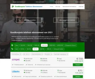 Goedkoopabonnement.nl(Vergelijk telefoon abonnementen) Screenshot