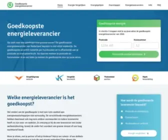 Goedkoopste-Energieleverancier.net(Goedkoopste Energieleverancier 2021) Screenshot