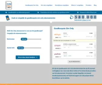 Goedkoopstesimonly.net(Goedkoopste Sim Only) Screenshot