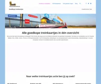 Goedkooptreinkaartje.com(Goedkope treinkaartjes februari 2020) Screenshot