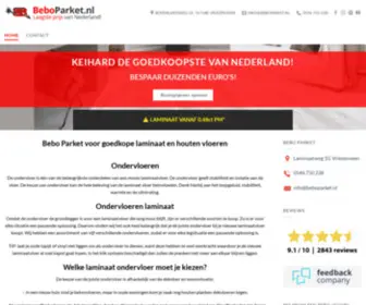 Goedkopehoutenvloeren.com(Goedkoopste vloeren van Nederland) Screenshot