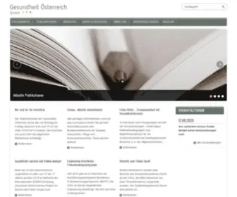 Goeg.at(Die Gesundheit Österreich GmbH (GÖG)) Screenshot