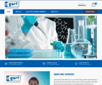 Goelscientific.net(Goel Scientific Glass Works Ltd) Screenshot