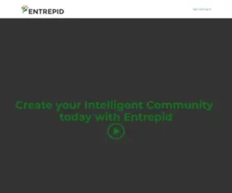 Goentrepid.com(Create your Intelligent Community today with Entrepid) Screenshot