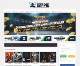Goepin.com(Lider Oyun Epin Sat) Screenshot