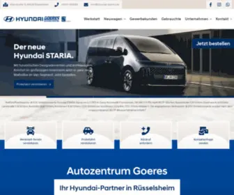 Goeres-Autozentrum.de(Spezialisten für Hyundai in Rüsselsheim) Screenshot