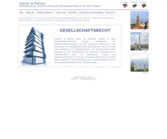 Goerlitz-Partner.com(Rechtsberatung, Steuerberatung und Wirtschaftsprufung in den GUS-Staaten) Screenshot