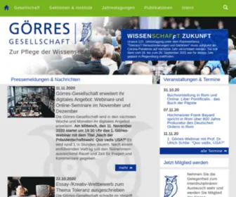 Goerres-Gesellschaft.de(Goerres Gesellschaft) Screenshot