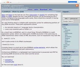 Goessner.net(Stefan.goessner) Screenshot