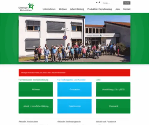 Goettinger-Werkstaetten.de(Neue) Screenshot