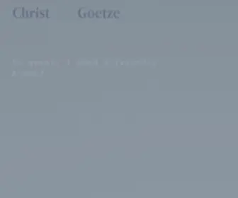 Goetze.ch(Goetze) Screenshot