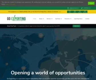 Goexporting.com(Opening a world of opportunities. Go Exporting) Screenshot