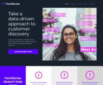 Gofamiliarize.com(Customer discovery) Screenshot