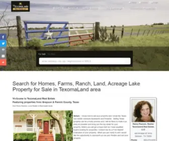 Gofannin.com(TexomaLand Real Estate For Sale) Screenshot