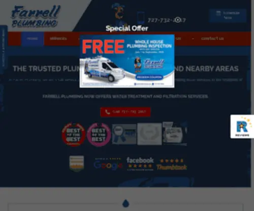 Gofarrellplumbing.com(Farrell Plumbing) Screenshot