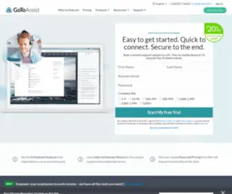 Gofastchat.com(GoToAssist Remote Support is now RescueAssist) Screenshot