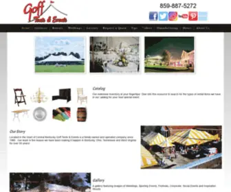 Gofftents.com(Goff Tents & Events) Screenshot