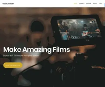 Gofilmnow.com(A site for the filmmaker. Get tons of resources) Screenshot