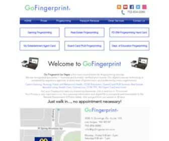 Gofingerprint.com(Gaming Fingerprinting Las Vegas) Screenshot