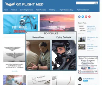 Goflightmedicine.com(Go Flight Medicine) Screenshot