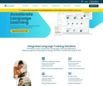 Gofluent.com(Corporate language training for global organizations) Screenshot