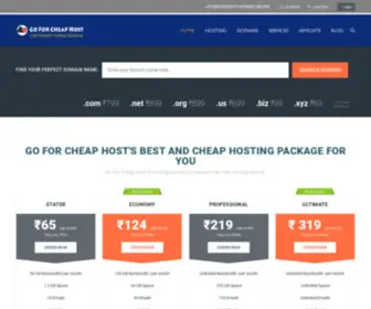 Goforcheaphost.com(Go For Cheap Host/Cheap Web Hosting/ Domain Services/) Screenshot