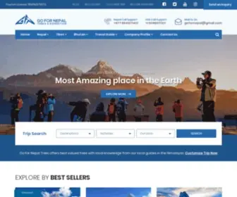 Gofornepal.com(Go For Nepal) Screenshot