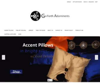 Goforthadornments.com(Decorative Pillows) Screenshot