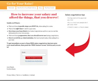 Goforyourraise.com(Pay raise) Screenshot